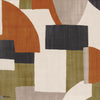 Trompe L'Oeil stof-Casamance-Kaki/Orange Brulee-Meter (M1)-32820318-Selected Wallpapers