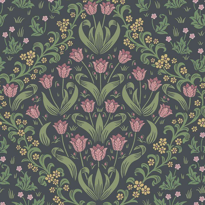 Tudor Garden-behang-Tapete-Cole & Son-Plum & Olive Green-Rol-118/2003-Selected Wallpapers