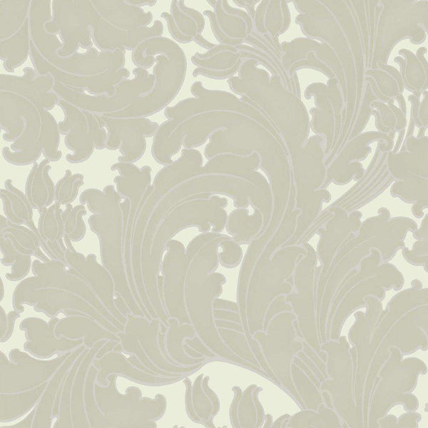 Tulip-Tapete-Little Greene-Pale Grey-Rolle-0260TUPALE-Selected Wallpapers