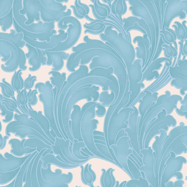 Tulip-Behang-Tapete-Little Greene-Powder Blue-Rol-0260TUPOWDE-Selected Wallpapers