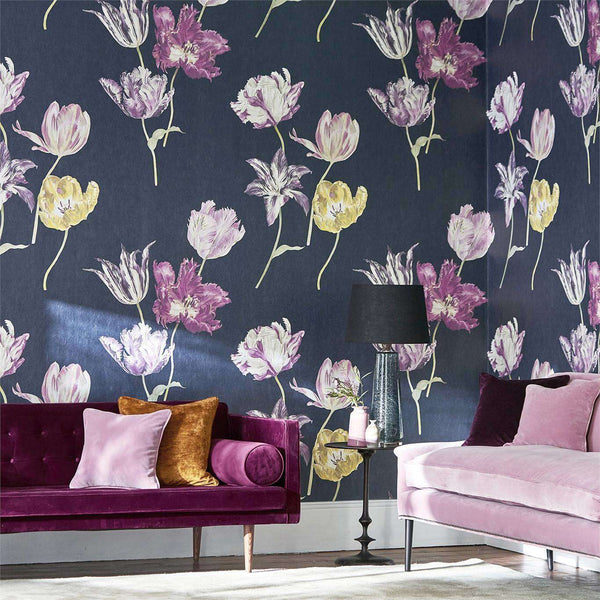 Tulipomania-behang-Tapete-Sanderson-Selected Wallpapers