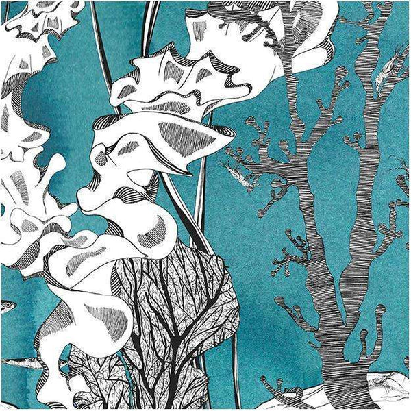 Underwater-behang-Les Dominotiers-Pink-Non Woven 70 cm-DOM311/2-Selected Wallpapers