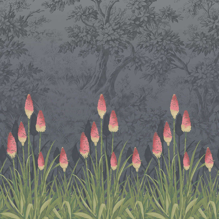 Upper Brook St.-behang-Tapete-Little Greene-Minuit-Rol-0251UBMINUI-Selected Wallpapers