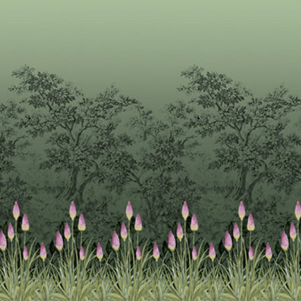 Upper Brook St.-wallpaper-Little Greene-Night Garden-Roll-0251UBNIGHT-Selected Wallpapers
