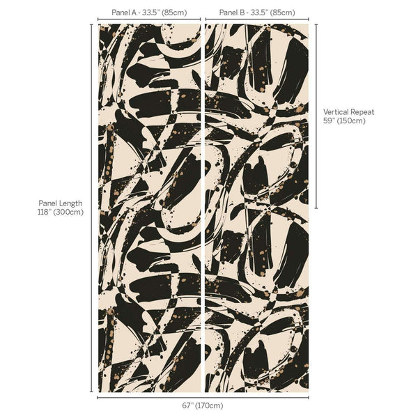 Vandal Wall Mural-Wallpaper-Kirkby Design-Selected Wallpapers