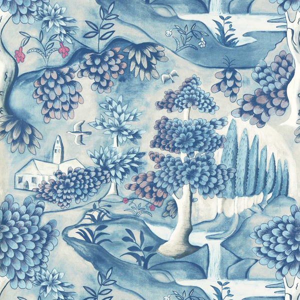 Verdure-Wallpaper-Zoffany-Indigo-Patroon-313020-Selected Wallpapers