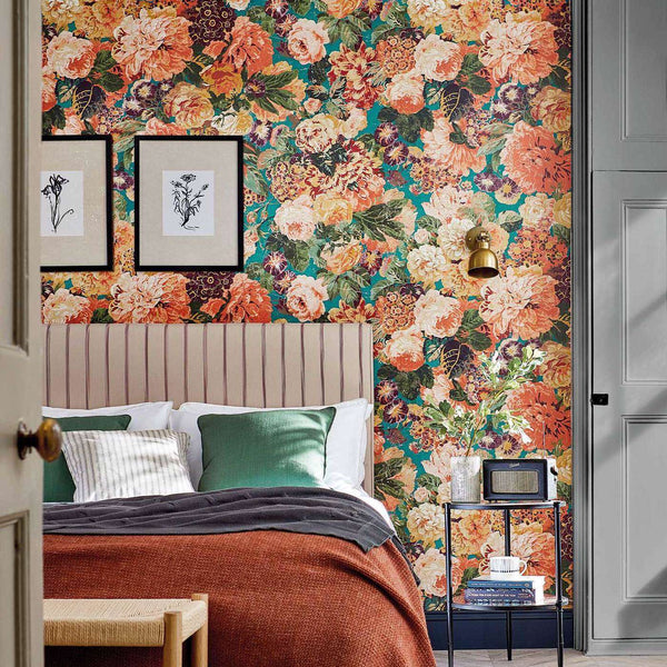 Very Rose and Peony-wallpaper-Sanderson-Selected Wallpapers