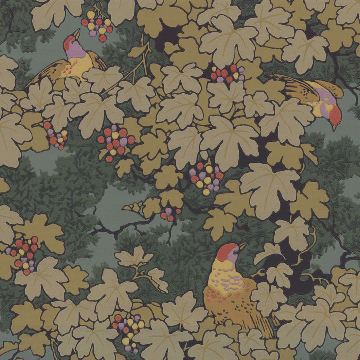 Vine-behang-Tapete-Little Greene-Verde-Rol-0247VIVERDE-Selected Wallpapers