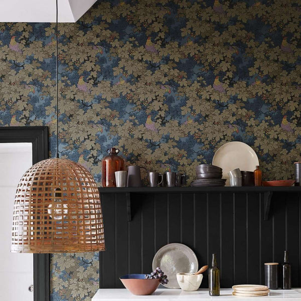 Vine-behang-Little Greene-Selected Wallpapers