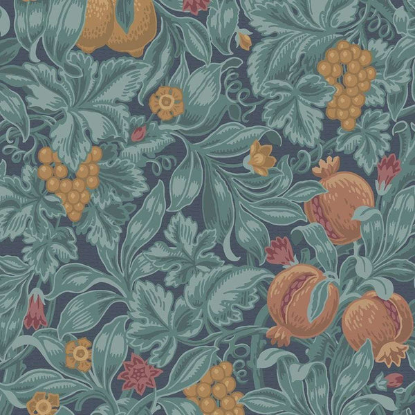 Vines of Pomona-behang-Cole & Son-Burnt Orange & Teal-Rol-116/2005-Selected Wallpapers