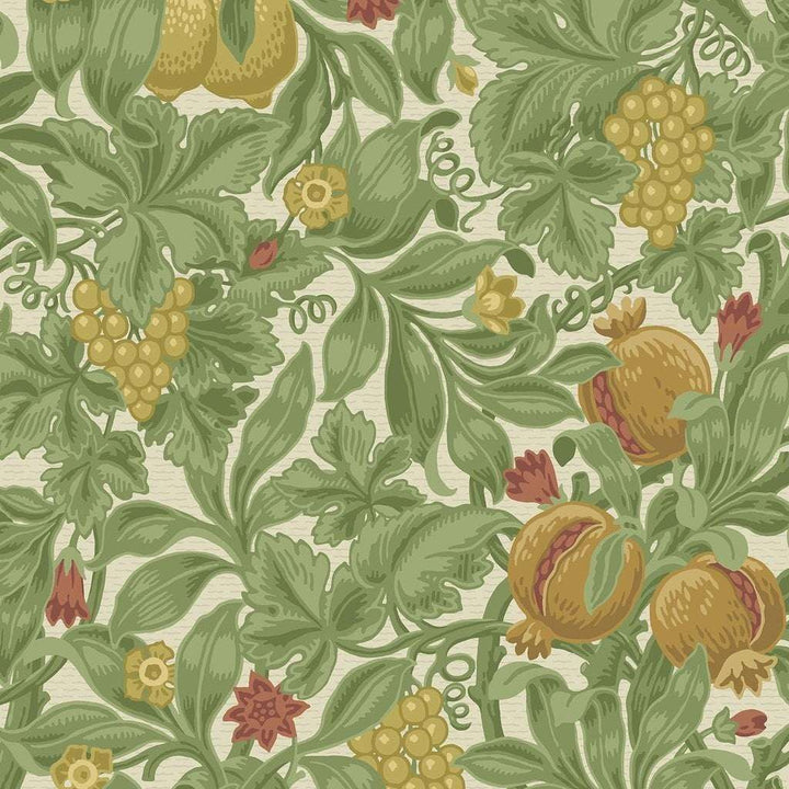 Vines of Pomona-behang-Tapete-Cole & Son-Ochre & Olive Green-Rol-116/2007-Selected Wallpapers