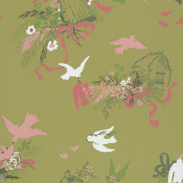 Volieres-Tapete-Little Greene-Garden-Rolle-0263VOGARDE-Selected Wallpapers