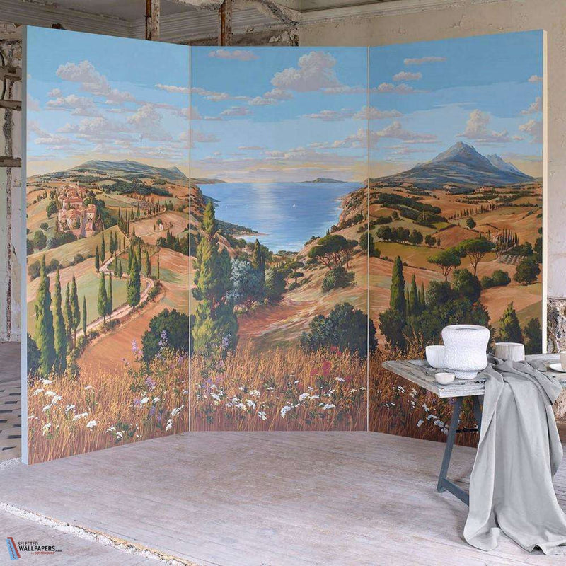 Voyage and toscane la mer wallpaper by Pierre Frey