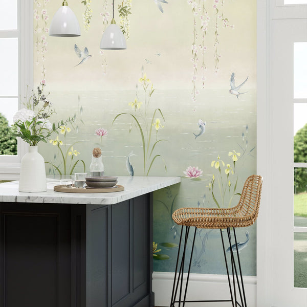 Water Garden-Wallpaper-Sanderson-Selected Wallpapers