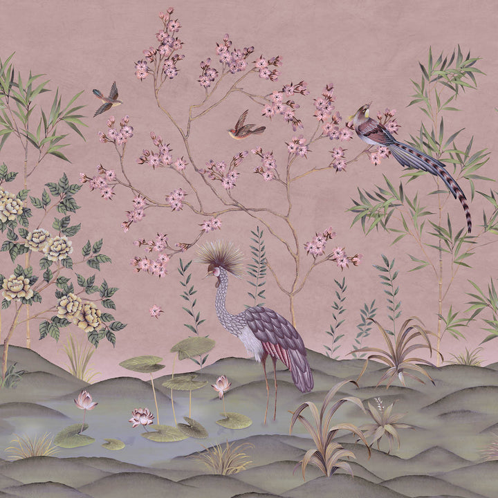 Waterfront-Behang-Tapete-Presence-Old Pink-Silk Vinyl-PS104/02-Selected Wallpapers