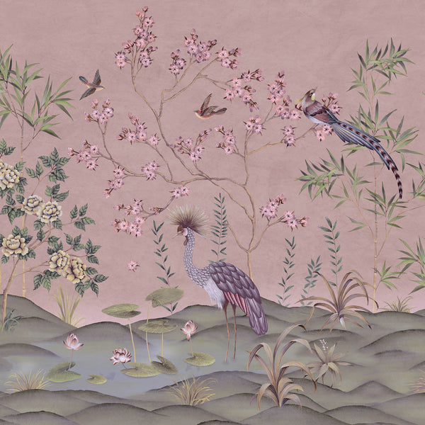 Waterfront-Behang-Presence-Old Pink-Silk Vinyl-PS104/02-Selected Wallpapers