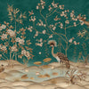 Waterfront-Behang-Presence-Deep Turquoise-Silk Vinyl-PS104/08-Selected Wallpapers
