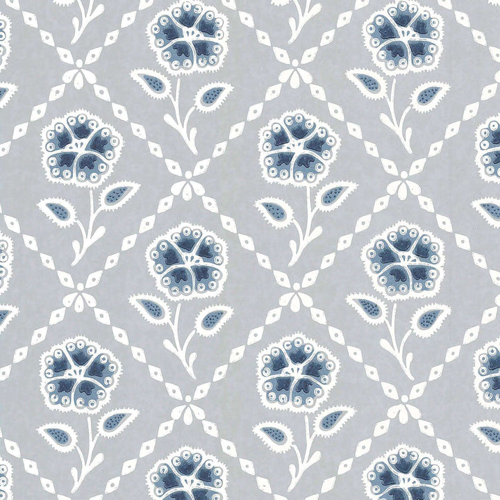Whitehall-behang-Tapete-Little Greene-Prussian-Rol-0284WHPRUSS-Selected Wallpapers