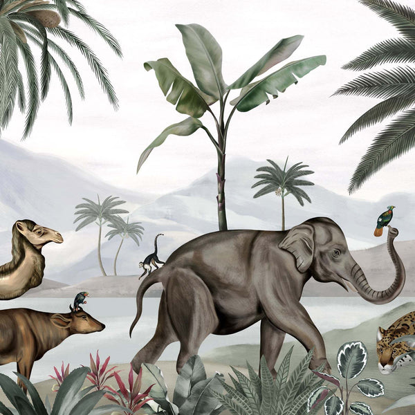 Wild India-behang-Les Dominotiers-Original-Non Woven 70 cm-DOM509-Selected Wallpapers
