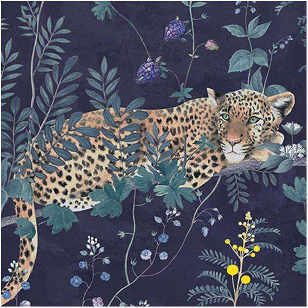 Wild Story-behang-Tapete-Les Dominotiers-Midnight-Non Woven 70 cm-DOM307/1-Selected Wallpapers