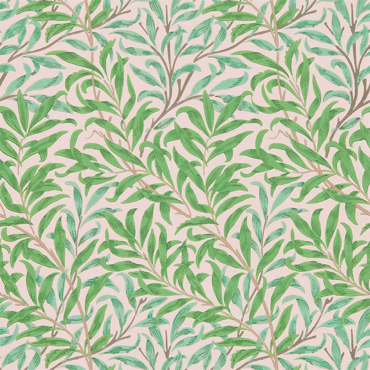 Willow Bough-behang-Tapete-Morris & Co-Pink/Leaf Green-Rol-216949-Selected Wallpapers