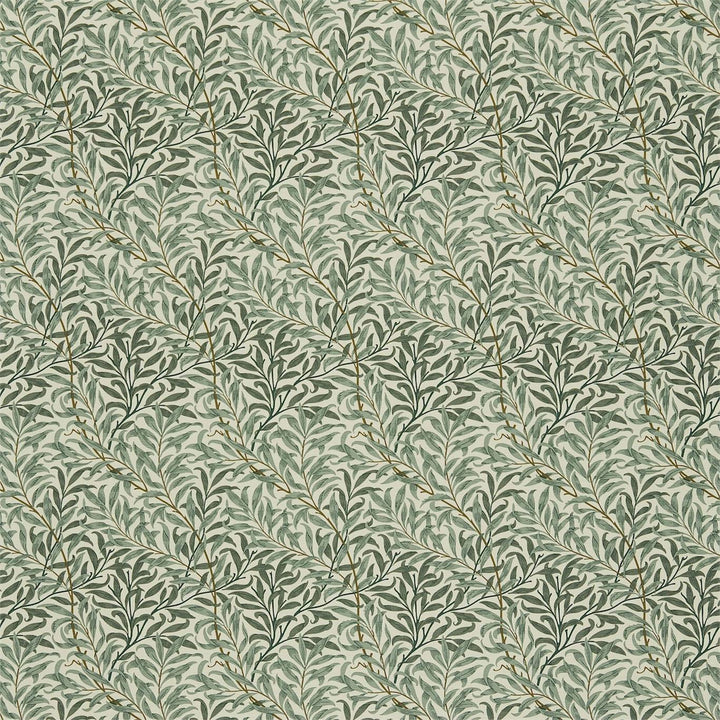Willow Boughs stof-Fabric-Tapete-Morris & Co-Cream/Green-Meter (M1)-226722-Selected Wallpapers