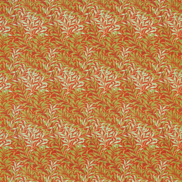 Willow Boughs Stoff-Morris & Co-Tomato/Olive-Meter (M1)-226843-Selected Wallpapers