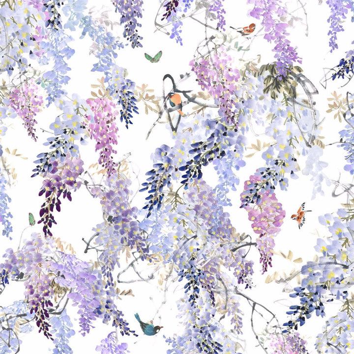 Wisteria Falls-behang-Tapete-Sanderson-Lilac-Paneel B-216297-Selected Wallpapers