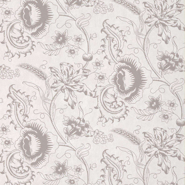 Woodblock Mono-behang-Little Greene-Dolphin-Rol-0291WODOLPH-Selected Wallpapers