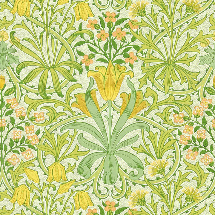 Woodland Weeds-Behang-Tapete-Morris & Co-Sap Green-Rol-217100-Selected Wallpapers