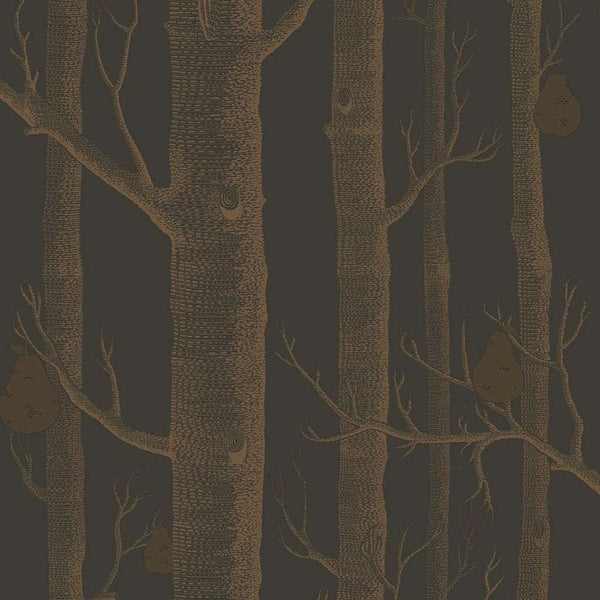 Woods & Pears-behang-Cole & Son-Metallic Bronze-Rol-95/5028-Selected Wallpapers