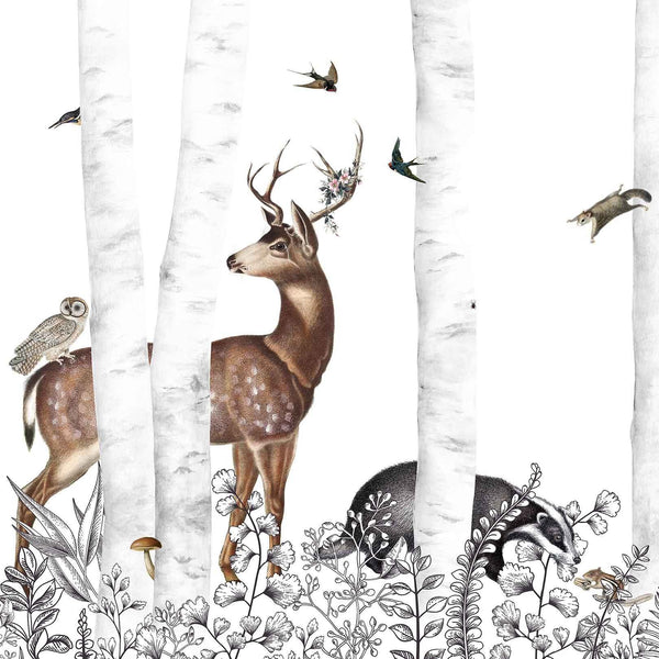 Woody Chestnut-behang-Les Dominotiers-Day-Non Woven 70 cm-DOM303-Selected Wallpapers