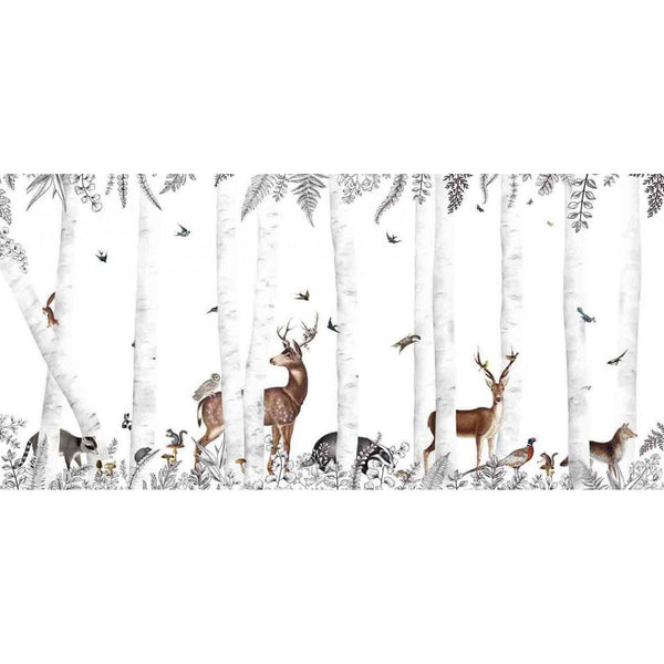 Woody Chestnut-behang-Les Dominotiers-Selected Wallpapers