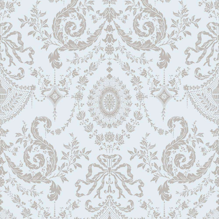 Woolverston-behang-Tapete-Cole & Son-Metallic Gilver-Rol-88/10041-Selected Wallpapers