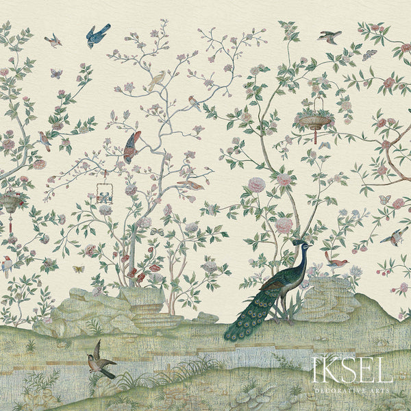 Xanadu Landscape-behang-Iksel-Bone-225 cm-SC117_CS21-Selected Wallpapers