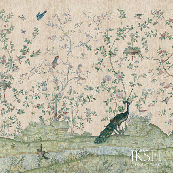 Xanadu Landscape-behang-Iksel-Crackled Beige-225 cm-SC117_CS24-Selected Wallpapers