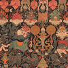 Yama Dharmaraja-behang-Mind the Gap-Bruin/Groen/Rood-300 cm (standaard)-WP20451-Selected Wallpapers