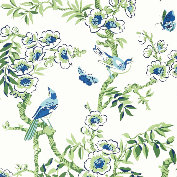 Yukio-Behang-Thibaut-Blue and Green-Rol-T20842-Selected Wallpapers