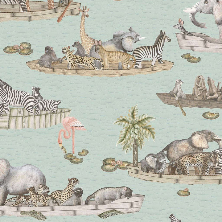 Zambezi-Behang-Tapete-Cole & Son-Multi on Seafoam-Rol-109/14063-Selected Wallpapers