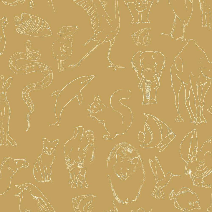 Zoology-behang-Tapete-Coordonne-Curry-Rol-9700182-Selected Wallpapers